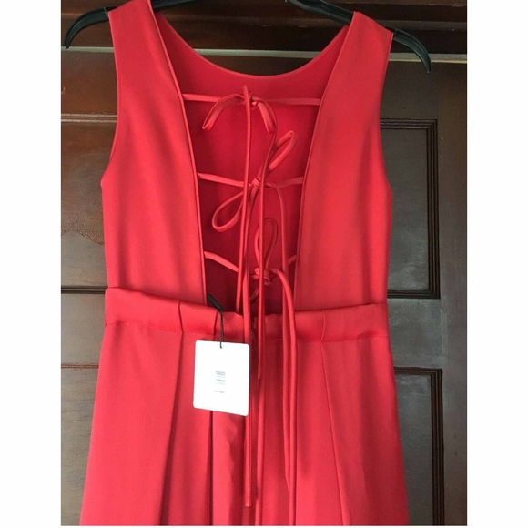 🆕 60%OFF‼️ZAC POSEN Red Sleeveless Dress Size0 S - Picture 8 of 8